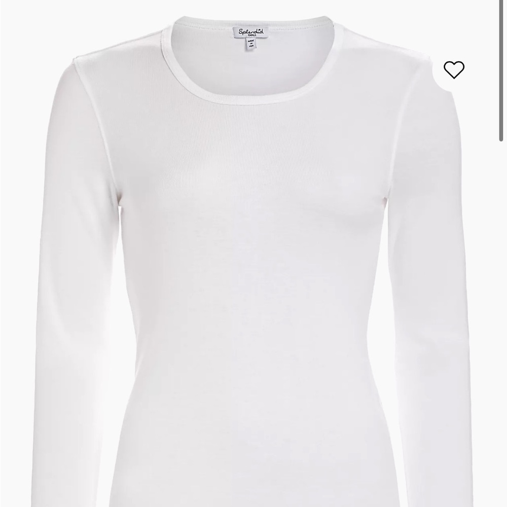 Splendid White Long Sleeve Top